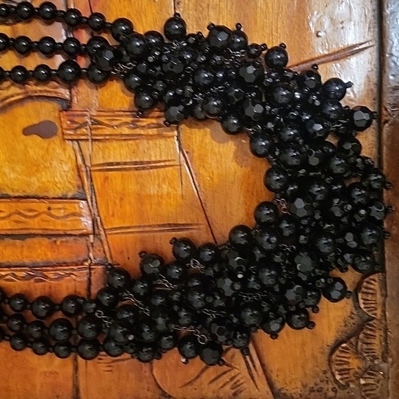 Dark Romantic Goth Beaded Choker Necklace NWT - Picture 2 of 8
